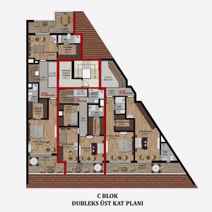 C Blok Dubleks Üst Kat