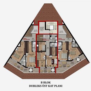B Blok Dubleks Üst Kat